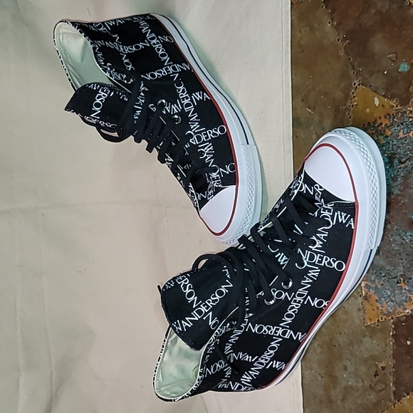 Converse All-Star. Chuck Taylor. JW Anderson Colab Black. Worn once. Men's 13 - Picture 16 of 16